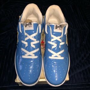 baby blue bape shoes